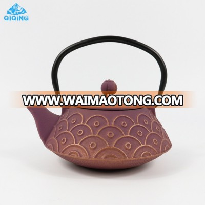 High Quality enamel Chinese cast iron teapot, laser logo cast iron teapot, cast iron kettle