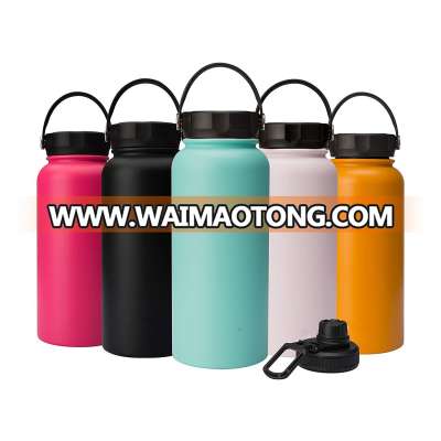 Stainless Steel Double Wall Vacuum Insulated Water Bottle Wide mouth drink sport bottles for kids and adults